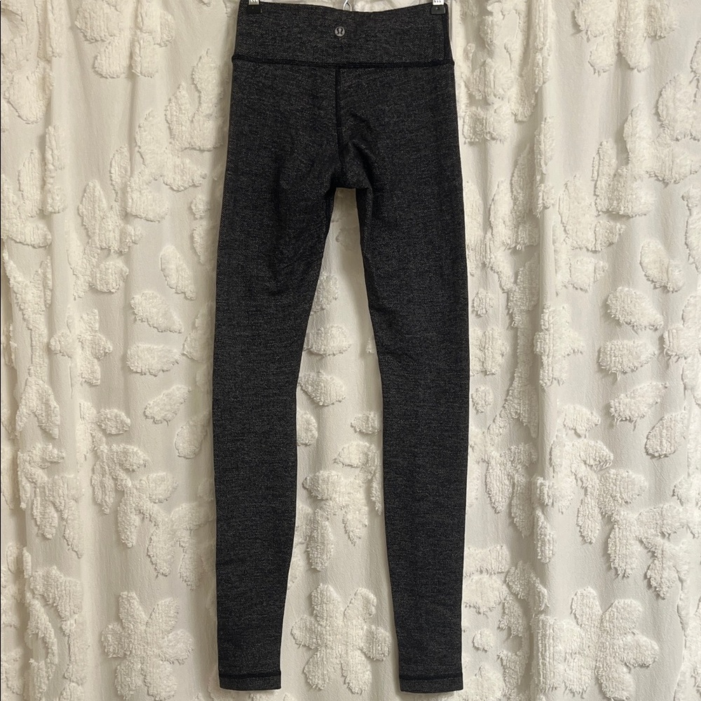 Lululemon Wunder Under Low Rise Heathered Herringbone Leggings - Picture 5 of 8